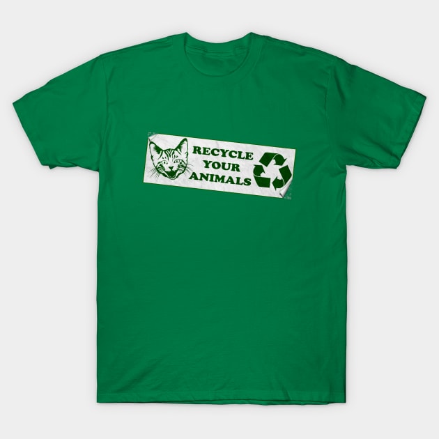 Fight Club Recycle Sticker T-Shirt by R-evolution_GFX